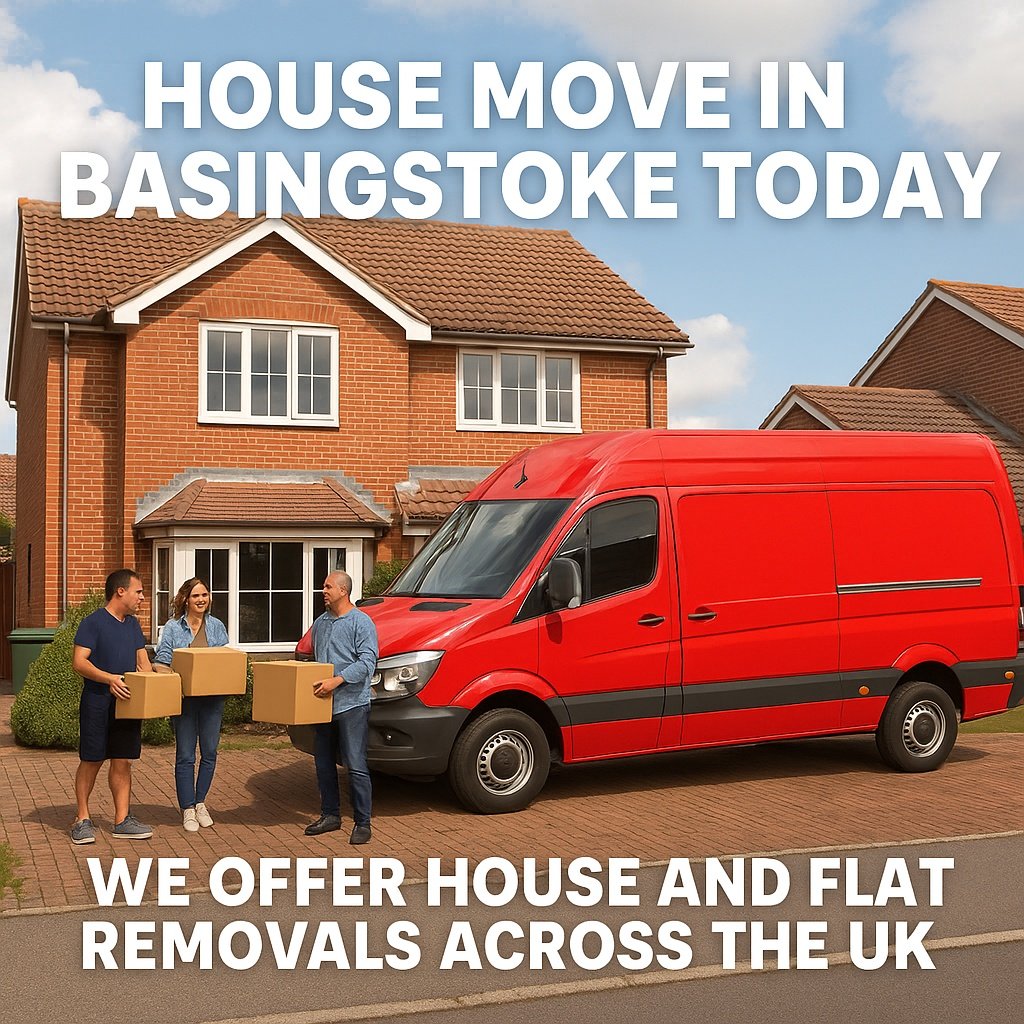 Man and Van Basingstoke team completing a house move
